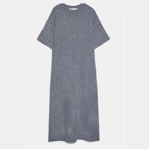 Wool blend knit dress